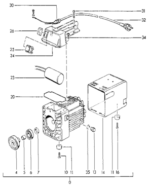 Motor Diagram and Parts List for 55974230  Craftsman Pressure Washer