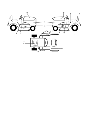 Decals Diagram and Parts List for 917257450  Craftsman Lawn Tractor