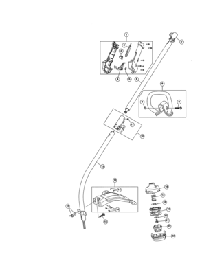 Throttle Housing/shaft/shield Diagram and Parts List for 316740820  Craftsman Trimmer
