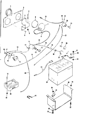 Electrical System Diagram and Parts List for 13196600  Craftsman Engine