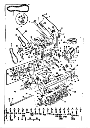 Part Location Diagram of 5831H Craftsman Spout brackt