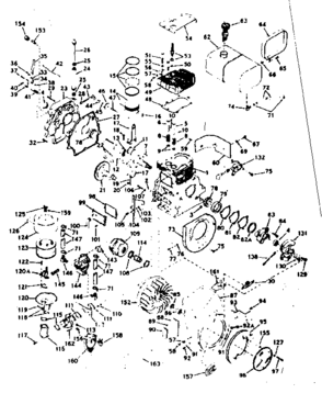 Part Location Diagram of 631305A Craftsman Carburetor