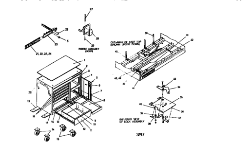 Part Location Diagram of A14470-ERS Craftsman Drawer