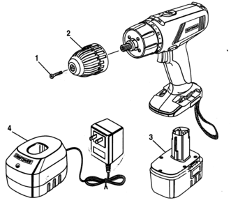 Drill Diagram and Parts List for 315113330  Craftsman Boring Machine