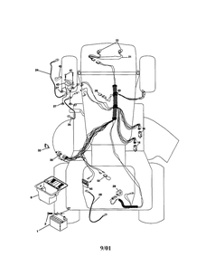 Diagram Diagram and Parts List for 917271635 Type 0 Craftsman Lawn Tractor