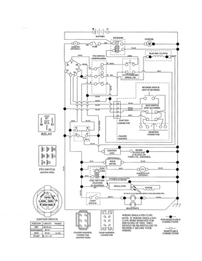 Schematic Diagram Diagram and Parts List for 917990360  Craftsman Lawn Tractor