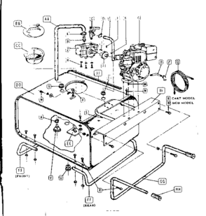 Engine Diagram and Parts List for 98545015  Craftsman Sprayer