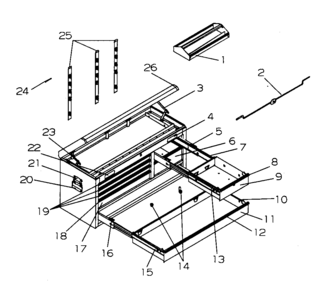 7 Drawer Chest/ball Bearing Slides Diagram and Parts List for 706593831  Craftsman Tool Stand & Cart