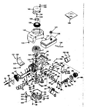 Part Location Diagram of 30856 Tecumseh Crankshaft Assembly.