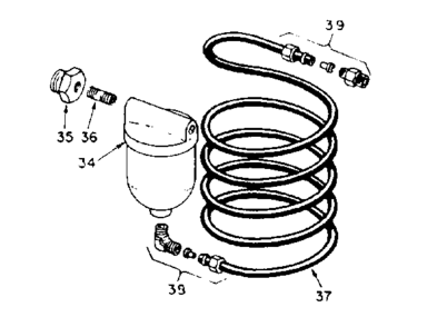 Air Volume Control Diagram and Parts List for 39025162  Craftsman Water Pump