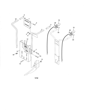 Part Location Diagram of 137176X668 Craftsman Control panel