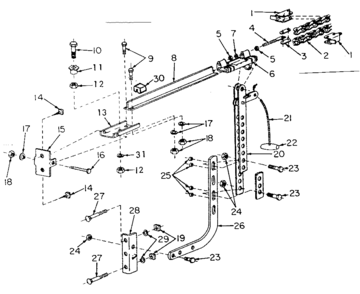 Part Location Diagram of 12A13 Craftsman Bracket
