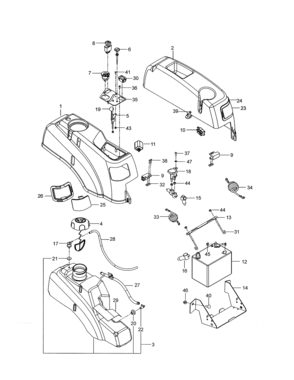 Ignition System Diagram and Parts List for 917277730  Craftsman Engine
