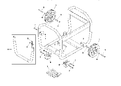 Part Location Diagram of 84001090 Briggs and Stratton Support-leg (2)