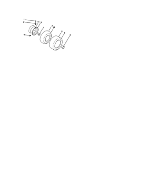 Wheels And Tires Diagram and Parts List for 917286210  Craftsman Lawn Tractor