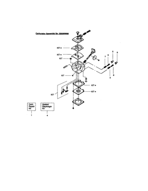 Carburetor Assy 530069998 Diagram and Parts List for 358795050  Craftsman Trimmer