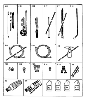 Accessories Diagram and Parts List for 75150  Craftsman Pressure Washer