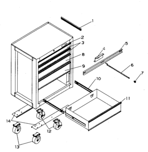 Part Location Diagram of M13782A2 Craftsman Castr pack