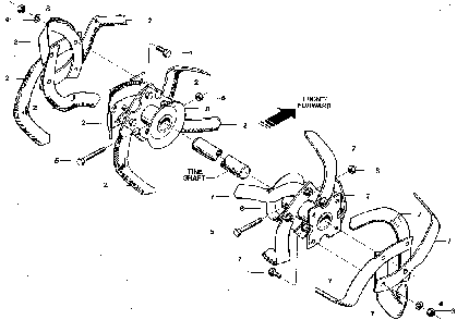 Bolo tines Diagram and Parts List for 98729905  Craftsman Tiller