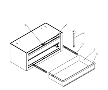 Main Assy Diagram and Parts List for 70670970  Craftsman Tool Stand & Cart