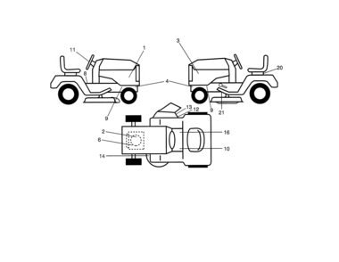 Decals Diagram and Parts List for 917990370  Craftsman Lawn Tractor