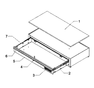 Main Assy Diagram and Parts List for 706586040  Craftsman Tool Stand & Cart