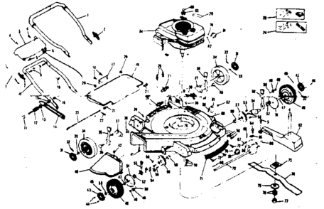 Unit Parts Diagram and Parts List for 13197850  Craftsman Lawn Mower