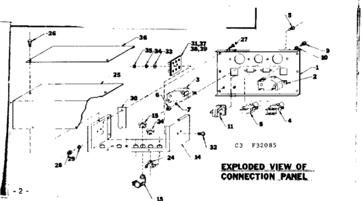 Connection Panel Diagram and Parts List for 580320855  Craftsman Engine