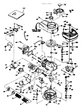Engine Diagram and Parts List for 143374022  Craftsman Engine