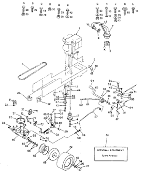 Part Location Diagram of 71040412 Craftsman Bolt