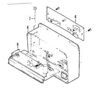 Receiver Diagram and Parts List for 139663956  Craftsman Garage Door Opener