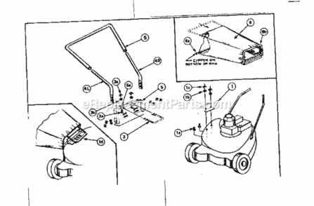 Page A Diagram and Parts List for 80005  Craftsman Lawn Tractor Accessories