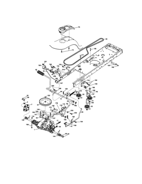 Ground Drive Diagram and Parts List for 917286450  Craftsman Lawn Tractor