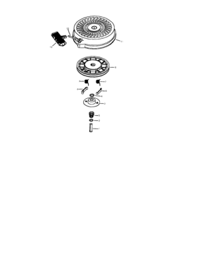 Recoil Starter Diagram and Parts List for 143024202  Craftsman Engine