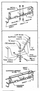 Page B Diagram and Parts List for 80452  Craftsman Lawn Tractor Accessories