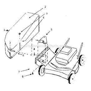 Page A Diagram and Parts List for 80485  Craftsman Lawn Tractor Accessories