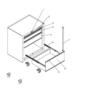 Part Location Diagram of 18914A3 Craftsman Drawer trim