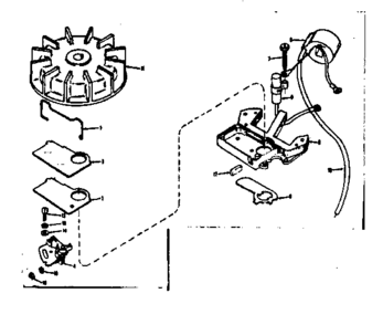 Magneto Diagram and Parts List for 91762806  Craftsman Chainsaw