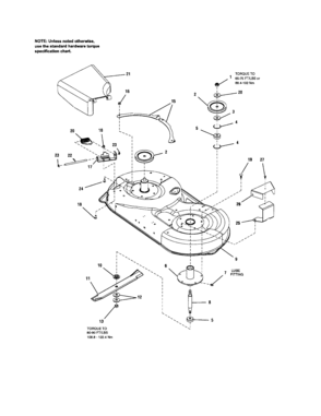 Mower Deck-housing/arbor Diagram and Parts List for 10726786  Craftsman Engine