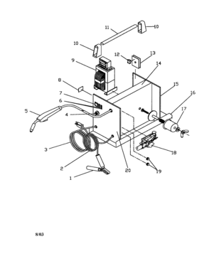 Part Location Diagram of 2380068 Ryobi Reel assembly