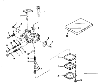 Carburetor No. 630875 (power Products) Diagram and Parts List for 143122052  Craftsman Engine