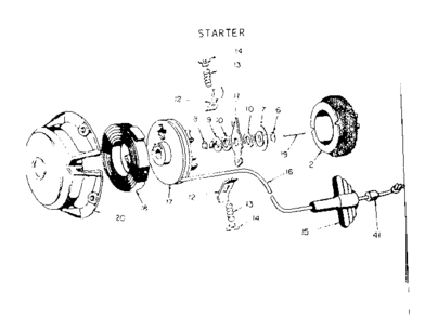 Starter Diagram and Parts List for 91760031  Craftsman Chainsaw