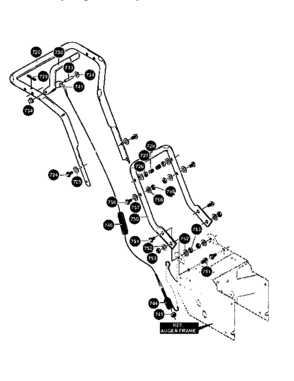 Handle Diagram and Parts List for 84728  Craftsman Snow Blower