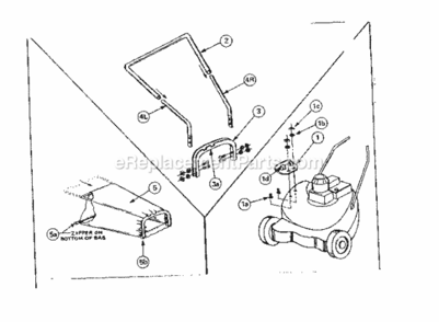 Page A Diagram and Parts List for 81001  Craftsman Lawn Tractor Accessories