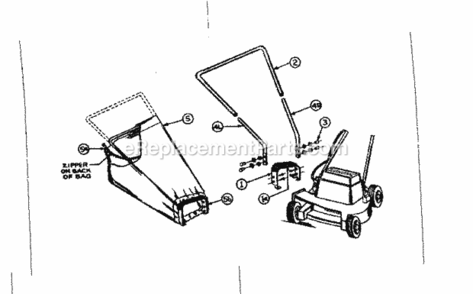 Page A Diagram and Parts List for 81003  Craftsman Lawn Tractor Accessories