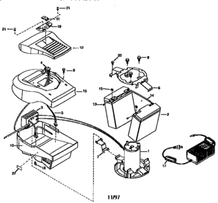 Part Location Diagram of 90014A Tecumseh Motor Shroud