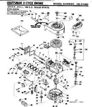 Part Location Diagram of 31610A Craftsman Rect base as