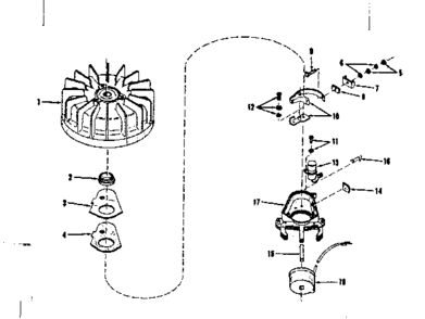 Magneto (wico Fw-2682) Diagram and Parts List for 143105091  Craftsman Engine