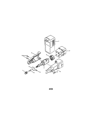 Charger/motor/shaft/battery Pack Diagram and Parts List for 572610510  Craftsman Multi-Tool