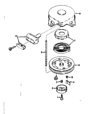 Rewind Starter No. 590420 Diagram and Parts List for 143171012  Craftsman Engine